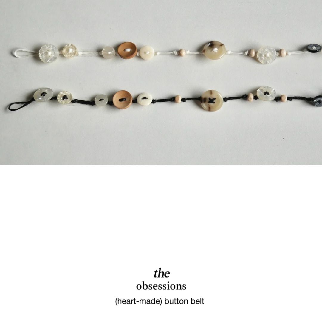 (heart-made) button belt
