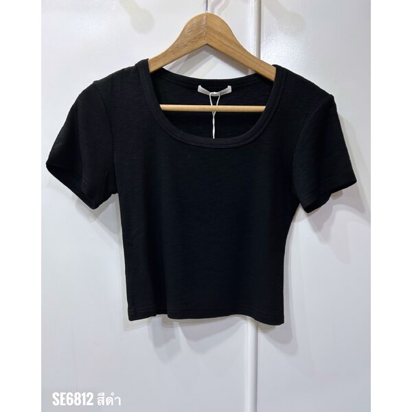 2MUAY SELECT รุ่น SE6812 U NECK CROP TOP 8สี FREE SIZE