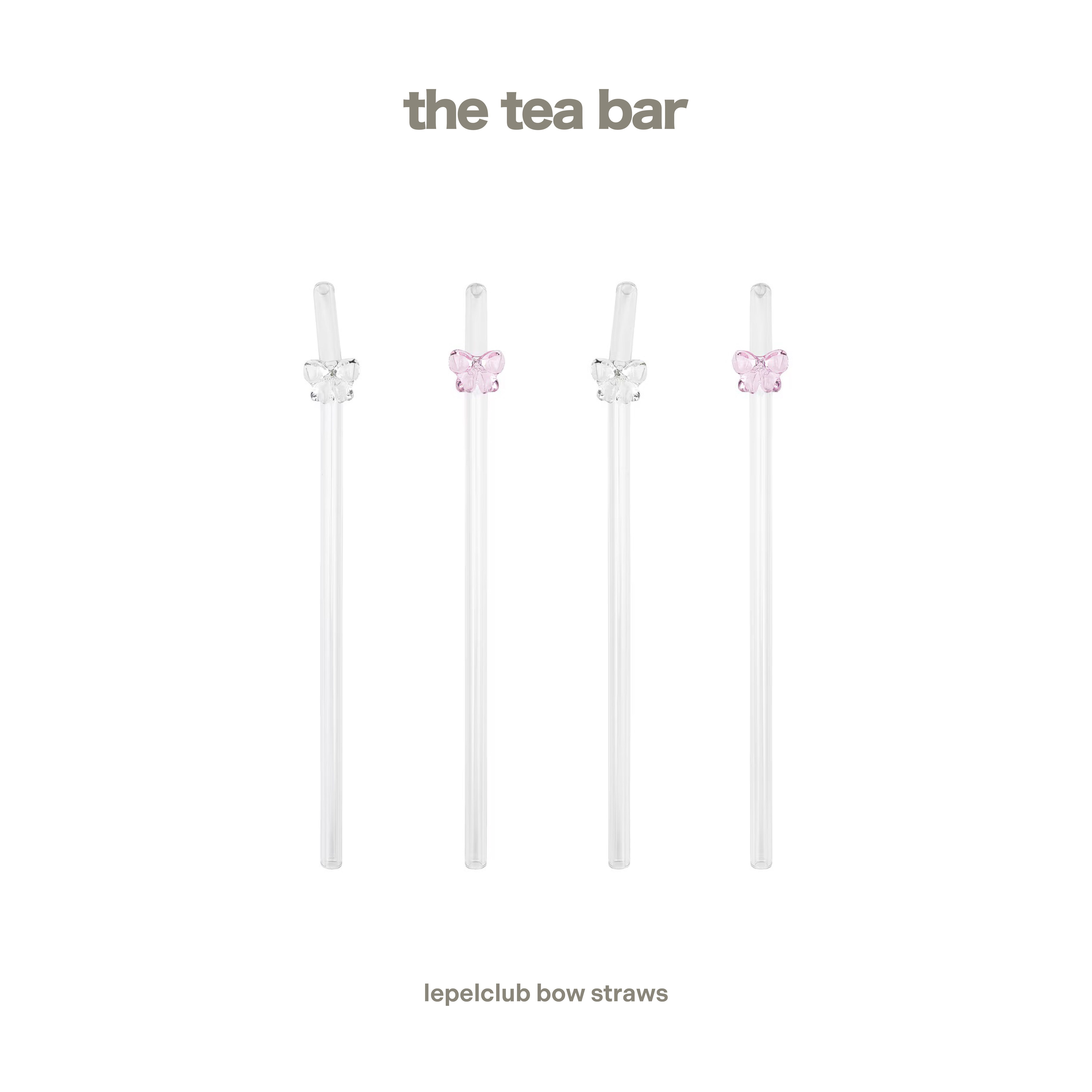 LEPELCLUB bow straws