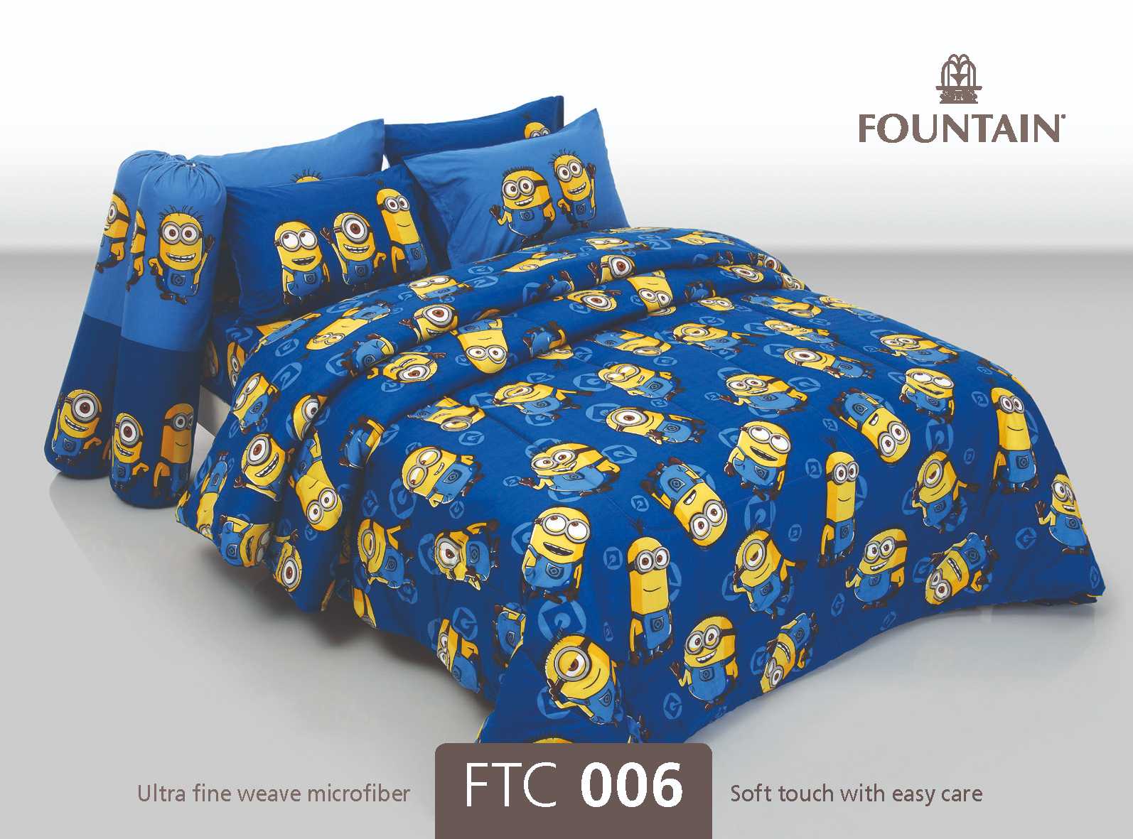 ชุดที่ 2 ผ้านวมผืนใหญ่ ลาย  Minions 90x100 นิ้ว ส่งฟรี
