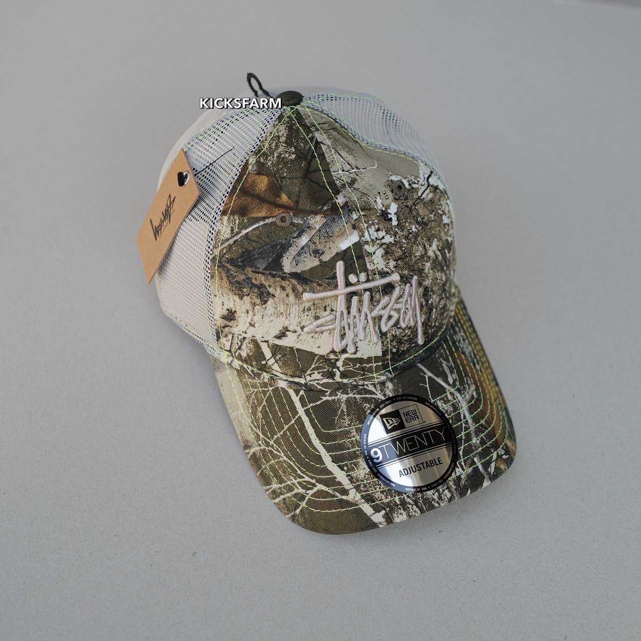 STÜSSY NEW ERA 9TWENTY  BASIC TRUCKER - REAL TREE EDGE