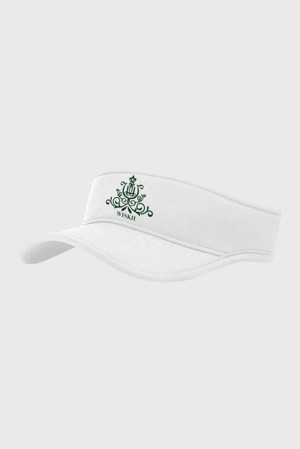 WISKII Clubhouse Retro Visor - Blanc/Green
