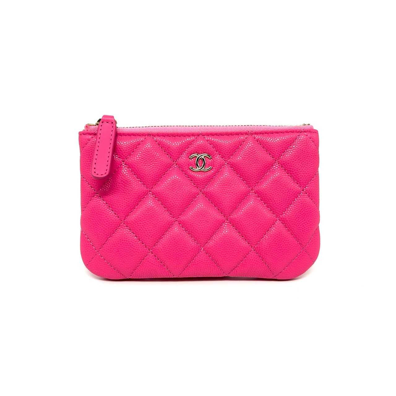 Chanel O case 6 pink caviar ghw microchip