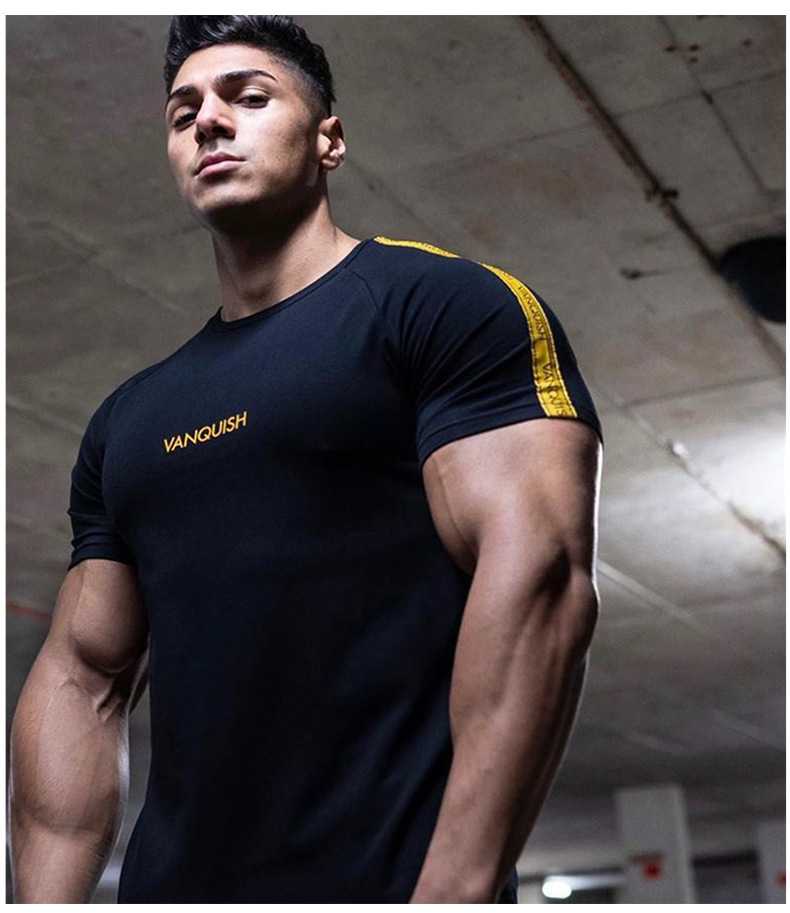 เสื้อแขนสั้น VANQUISH #10 / ผ้าคอตตอนยืด ใส่ออกกำลังกาย ผ้านิ่มใส่สบาย ระบายอากาศได้ดี