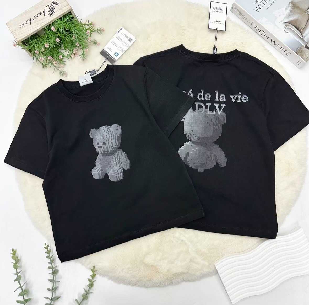 พร้อมส่ง  ADLV Bear Block T-Shirt ( Black )