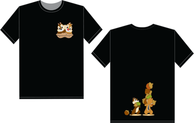 T-shirt CHIP ‘N’ DALE LOVE ACORN Black