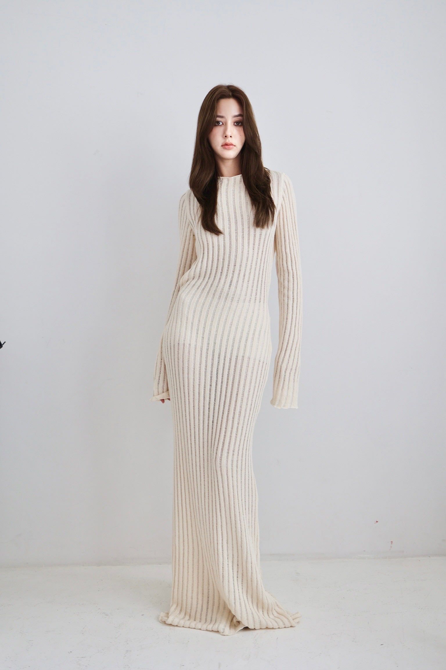 SALE Jade Cropper Knitted Maxi Dress With Open Back