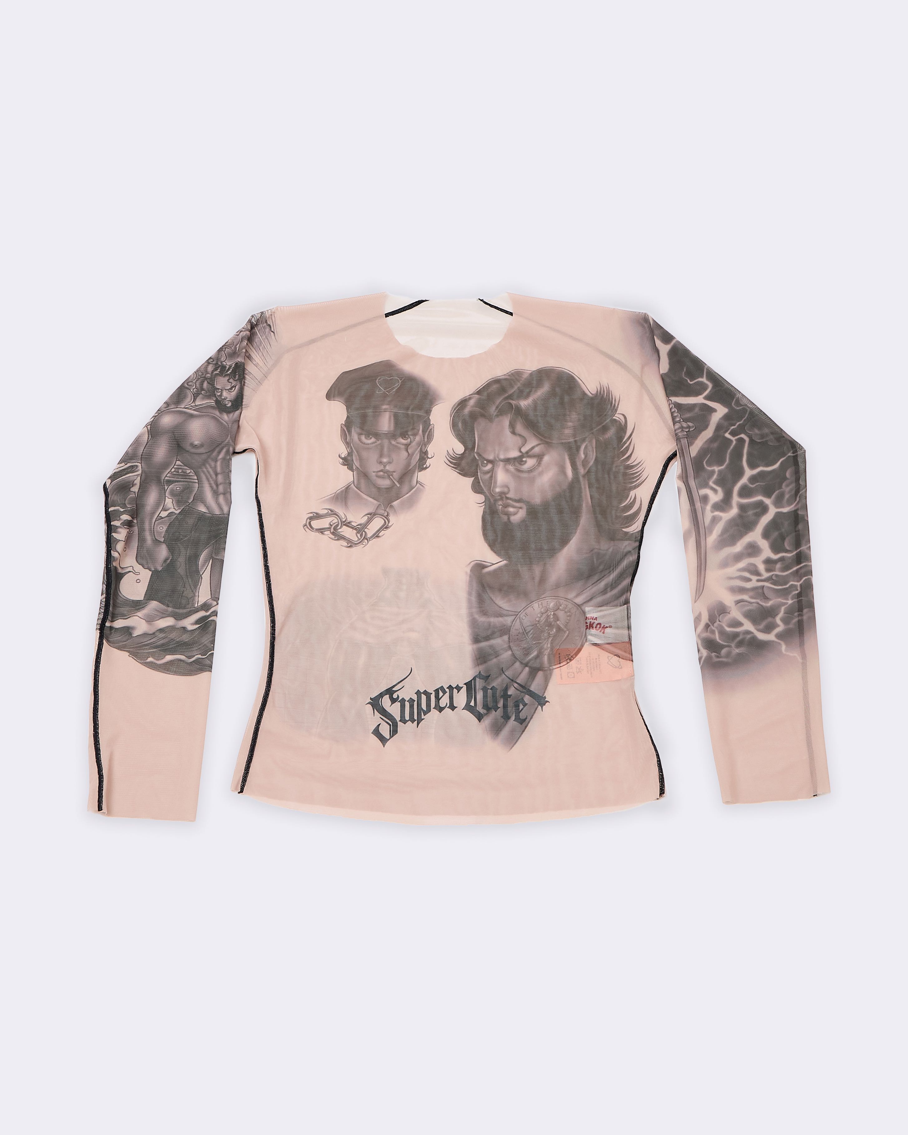 (PRE-ORDER) GYM Sheer Tattoo Long Sleeve