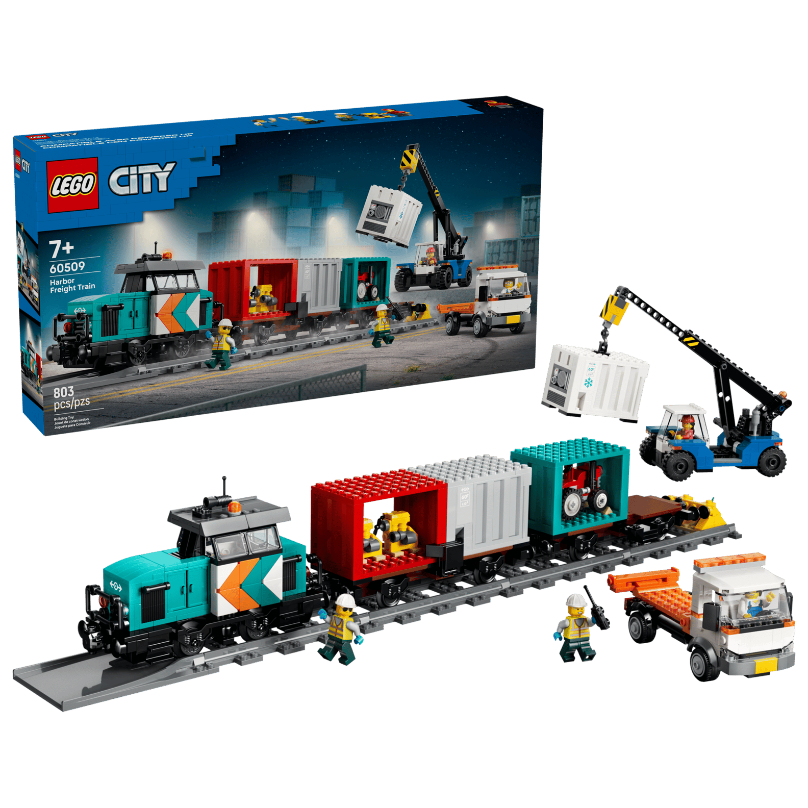 LEGO 60509 Harbor Freight Train with Crane & Truck(สินค้าซื้อแล้วไม่รับเปลี่ยนคืน)