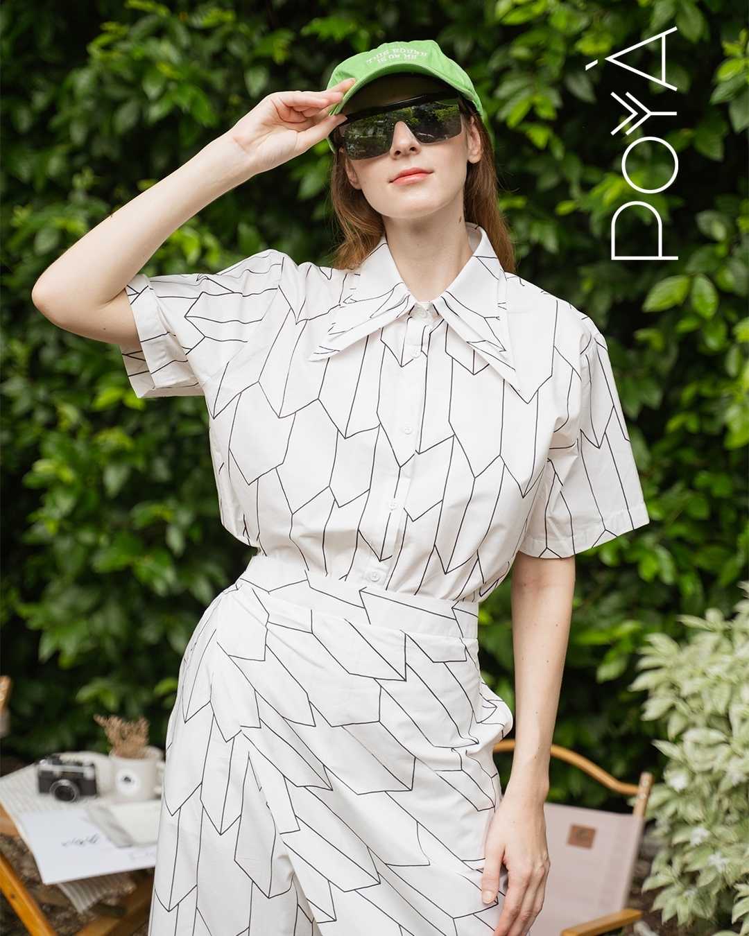 Monochrome Geometric Chic Shirt