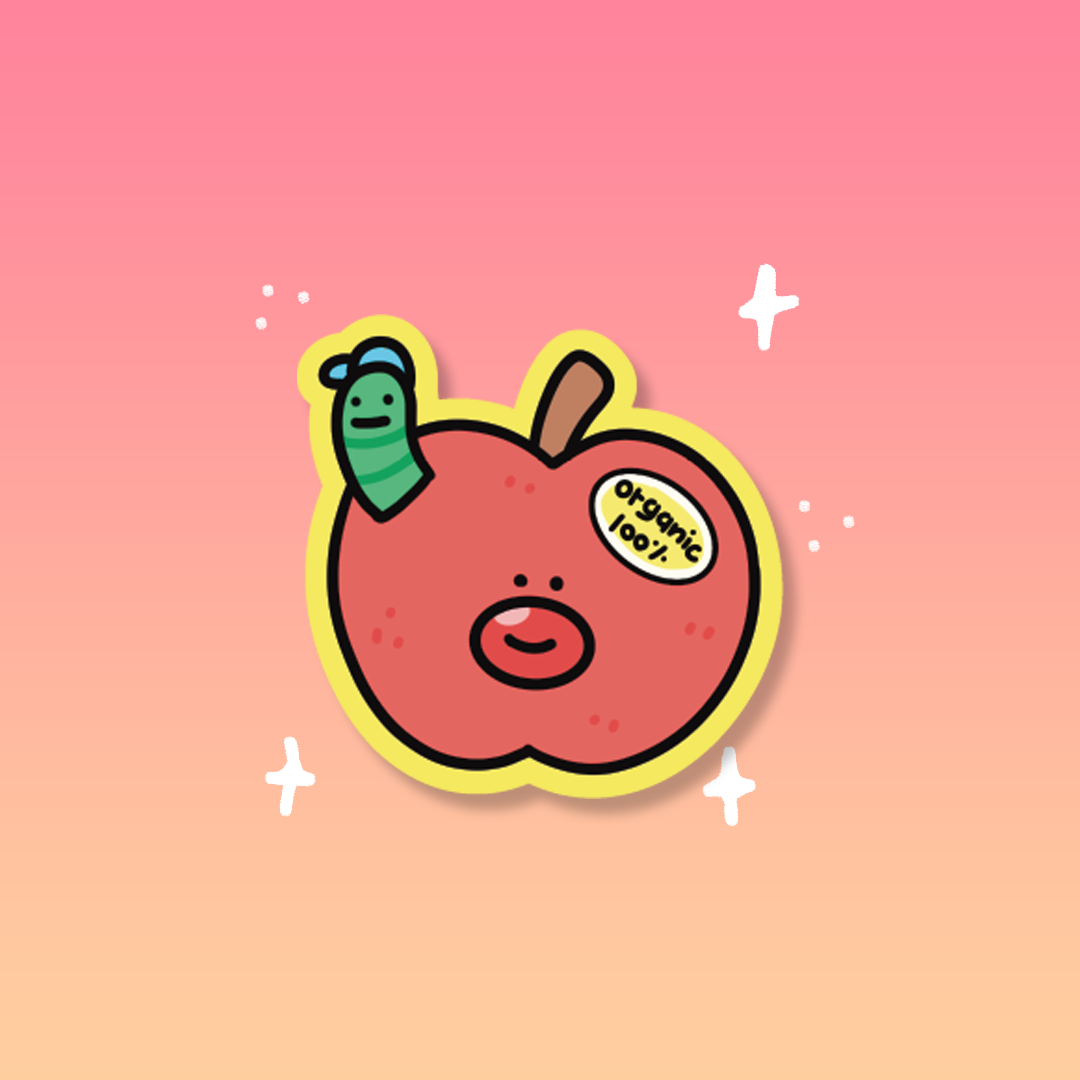 Sticker  glitter [Apple]