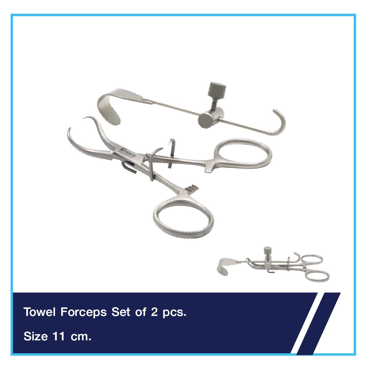 Towel Forceps with Retractor.เครื่องมือถ่างจมูกแบบ Open