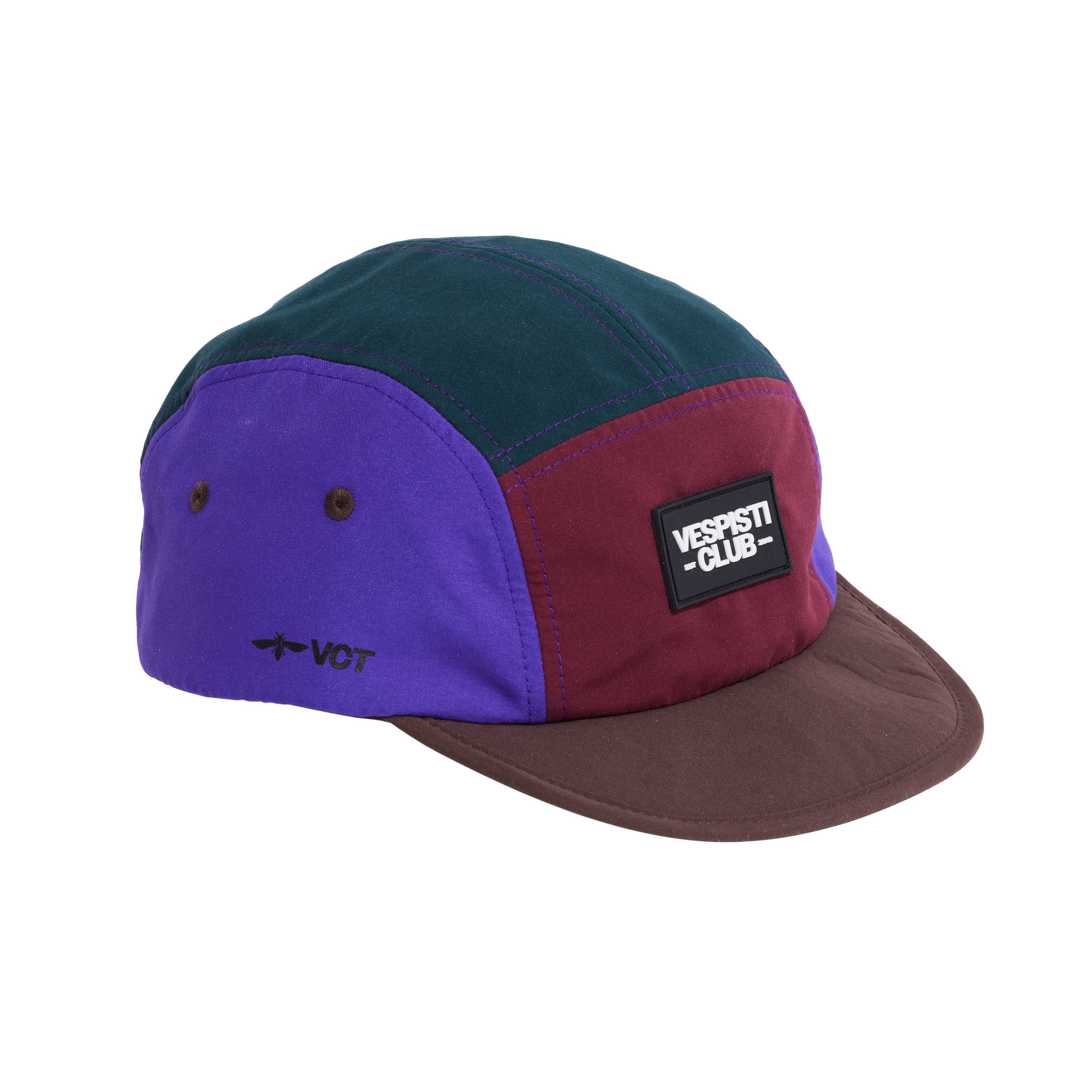 VESPISTI CLUB CYCLILNG CAP – Purple & Dark Green