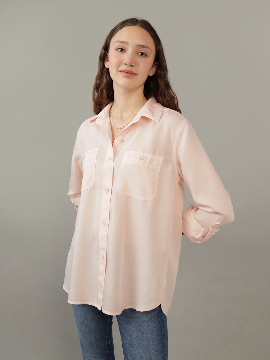 เสื้อ ผู้หญิง 3696 CORE NEW TENCEL SHIRT ( 035-3696-823 )