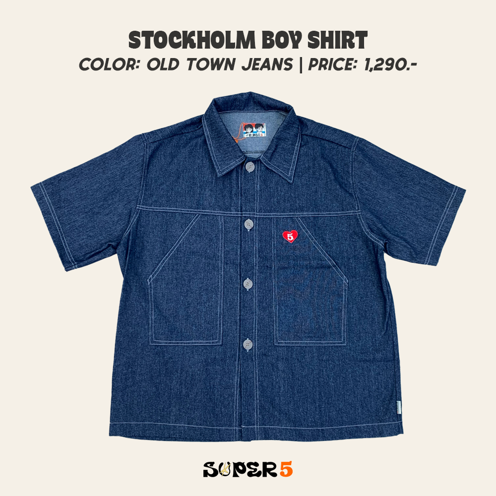 Stockholm Boy Shirt (สี Old Town Jeans)