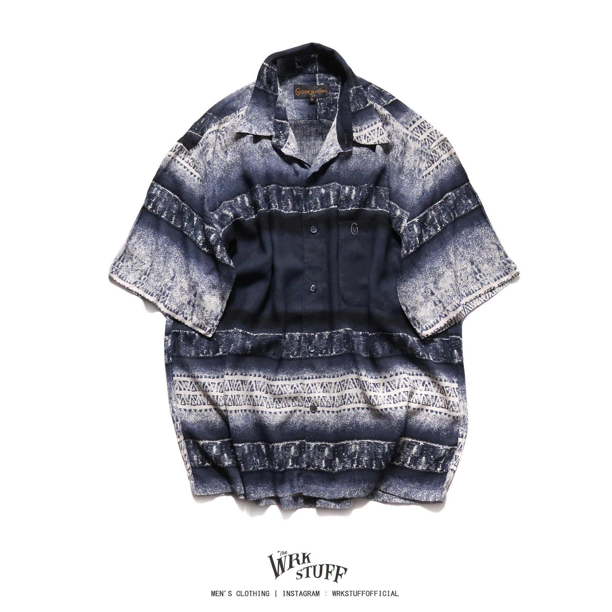 GIANNI VALENTINO Rayon Aloha Shirt (M)