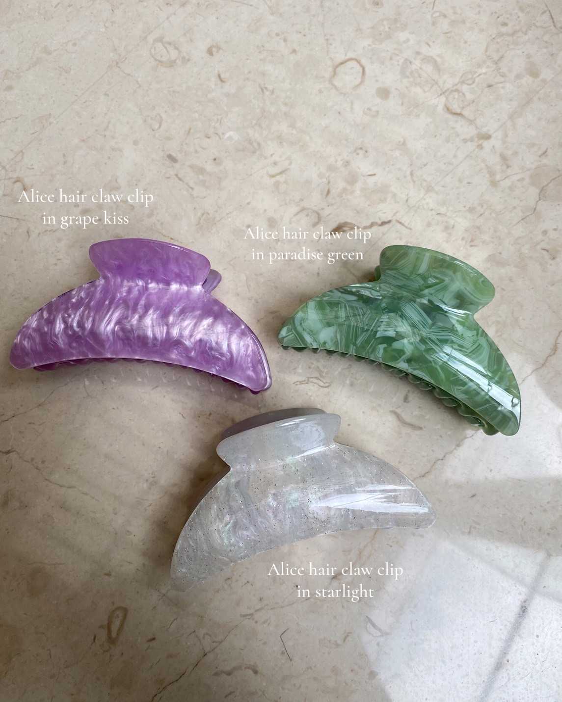 Hussa Alice Hair Claw Clip Collection (พร้อมส่ง)
