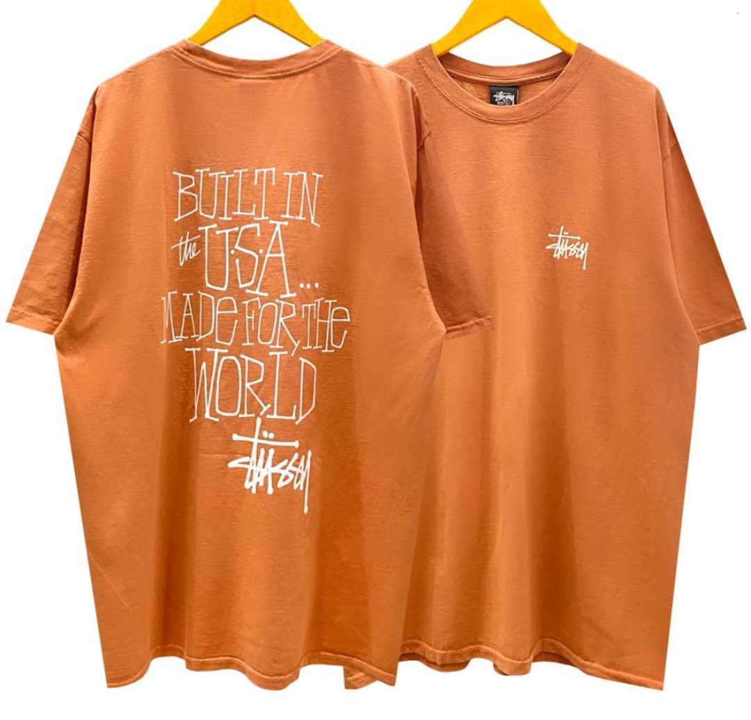 เสื้อยืด​ Stussy​สีส้ม