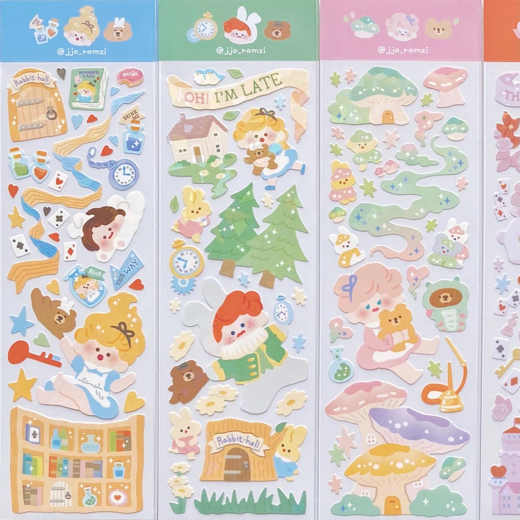 Jjo girl sticker (4 types)