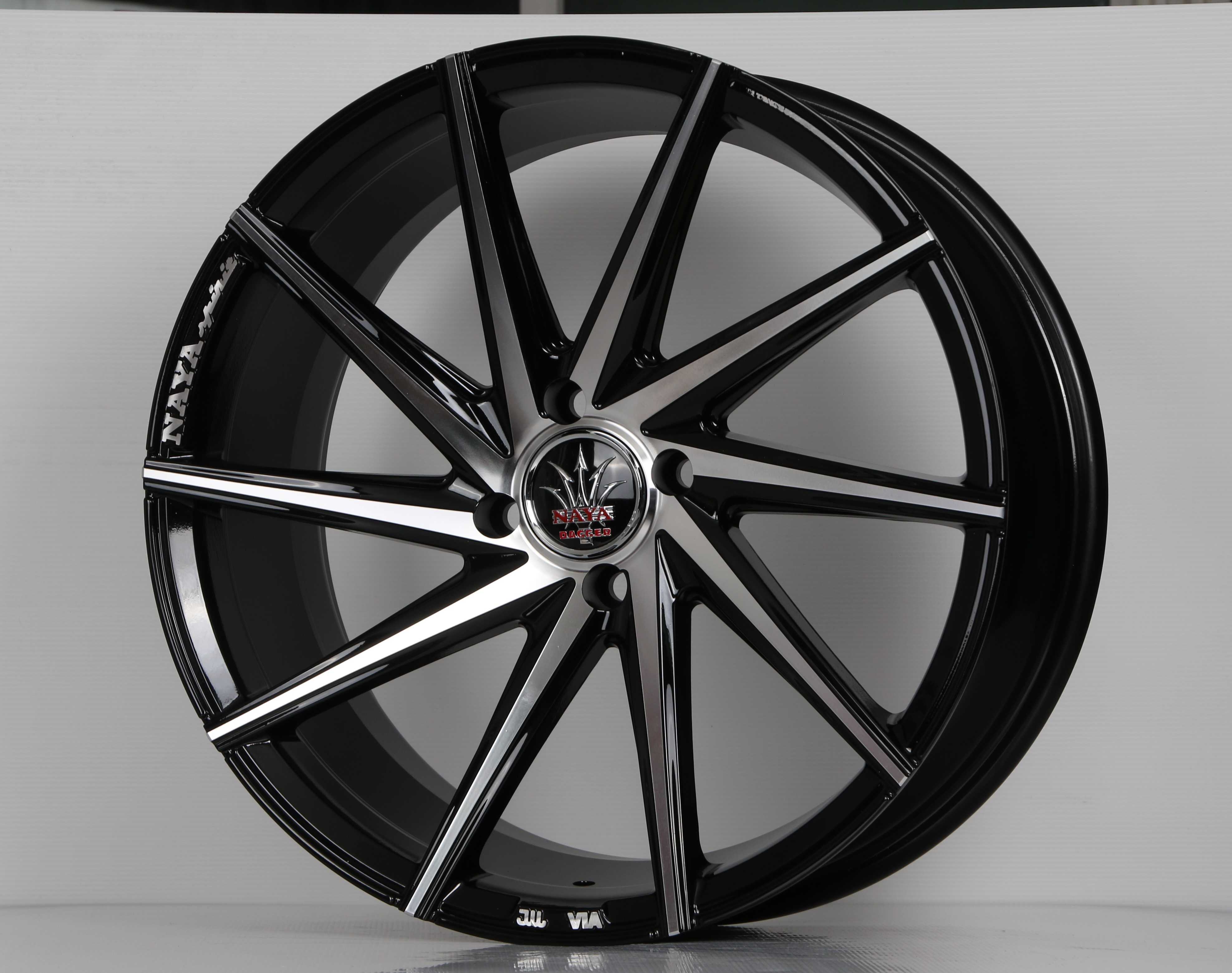 แม็กซ์ VICTORIA(9927) 17X7.5 4X100 ET35 CB.73.1 B-P-X  (สีหน้าเงาร่องดำกลึงตัวหนังสือ)
