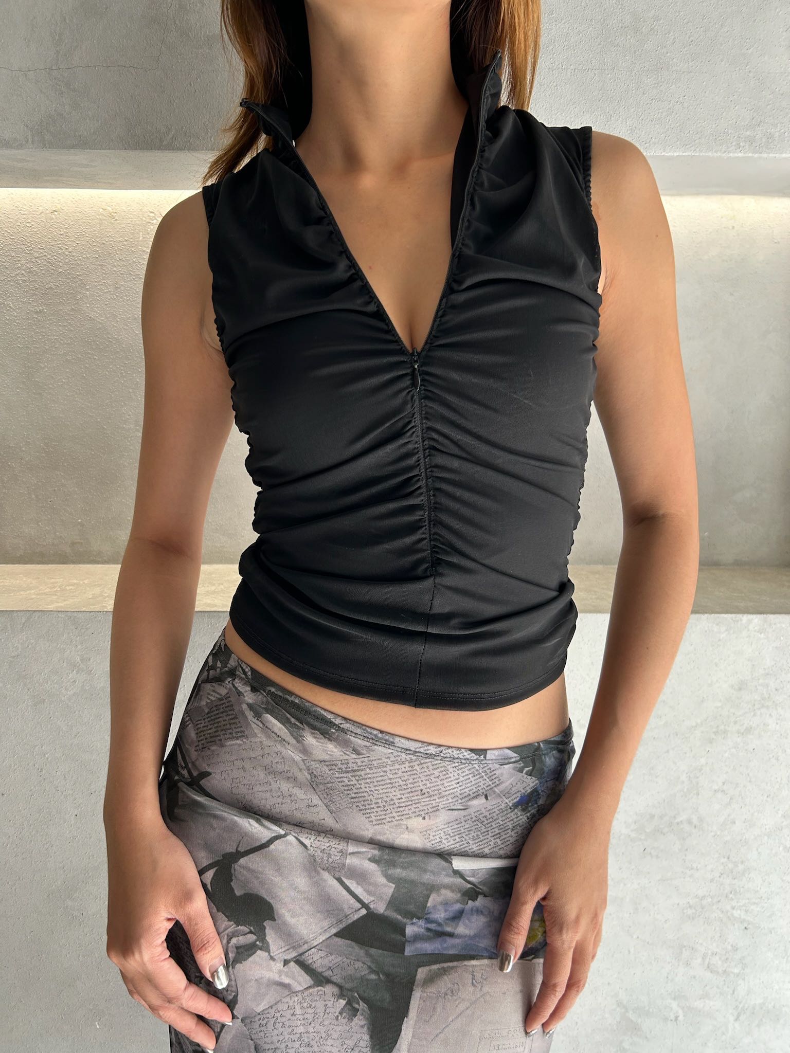 SALE MIAOU CAM TOP-BLACK