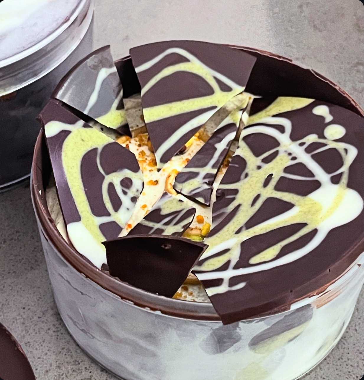 Healthy Chocolate Dubai Cake (pistachio /dark choc/yuzu/matcha)