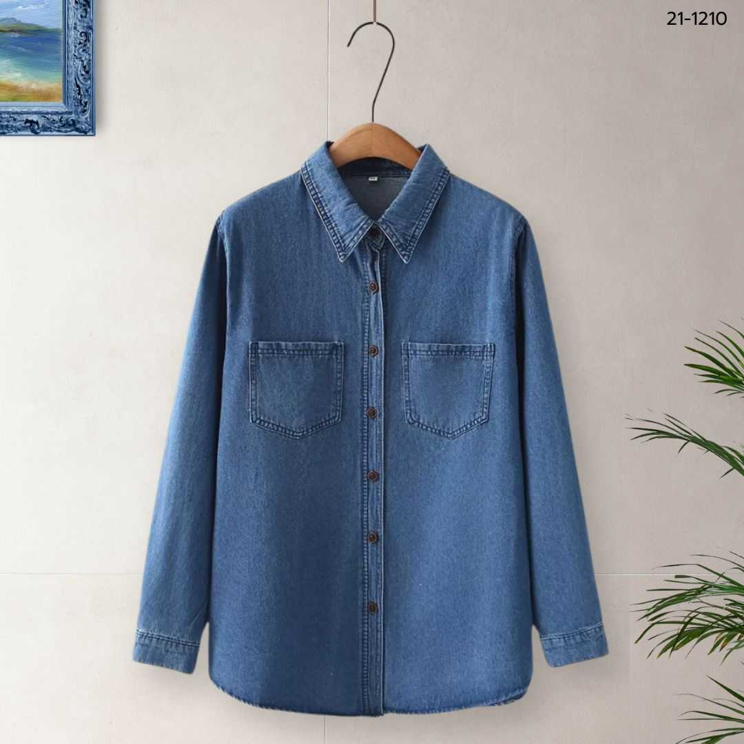 21-1210 เสื้อเชิ้ตยีนส์แขนยาว