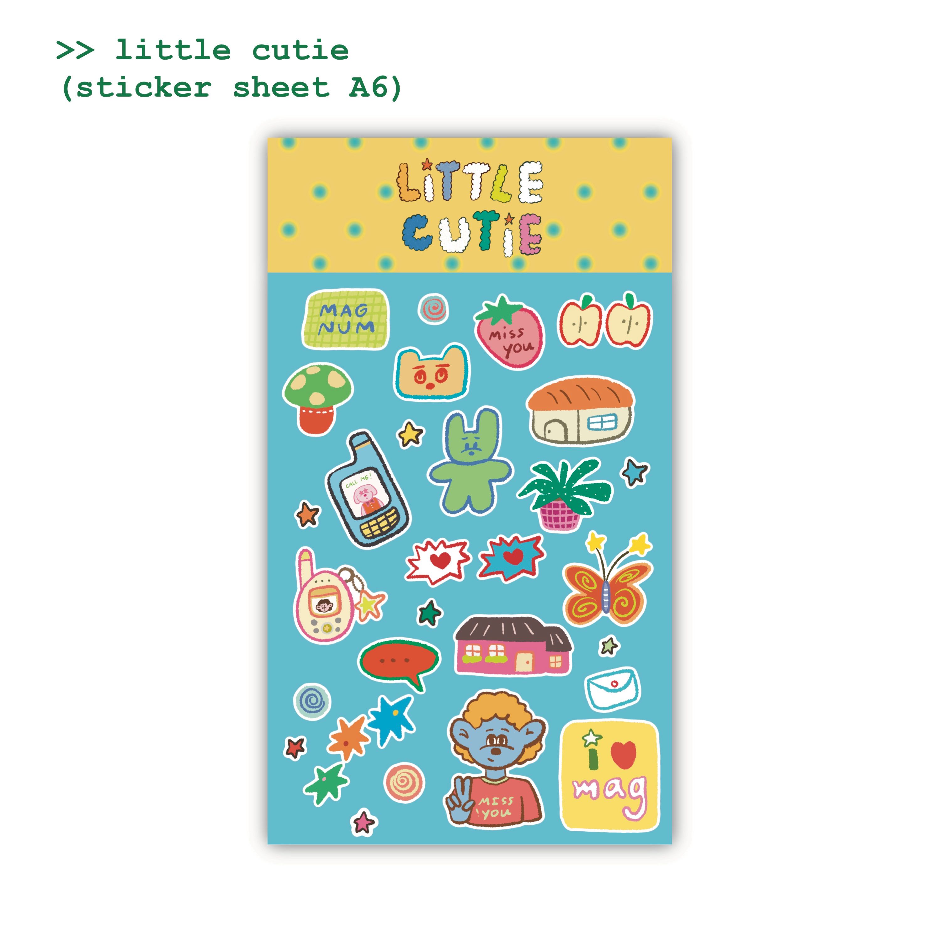 Little cutie (sticker sheet A6)