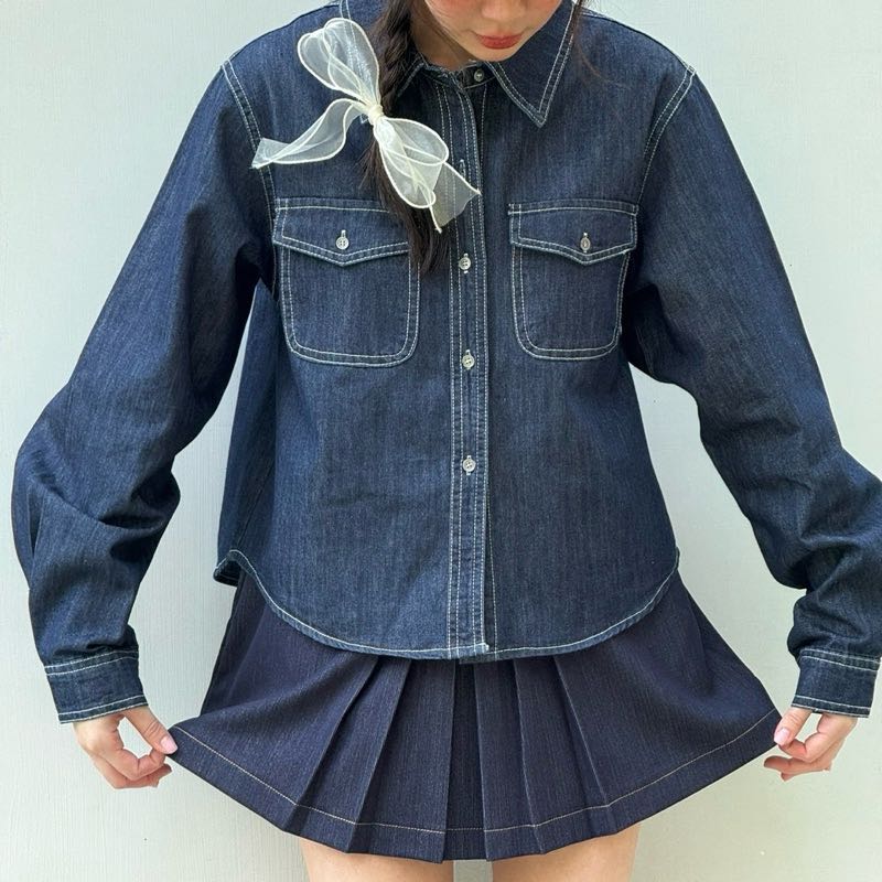 Something mini denim jacket