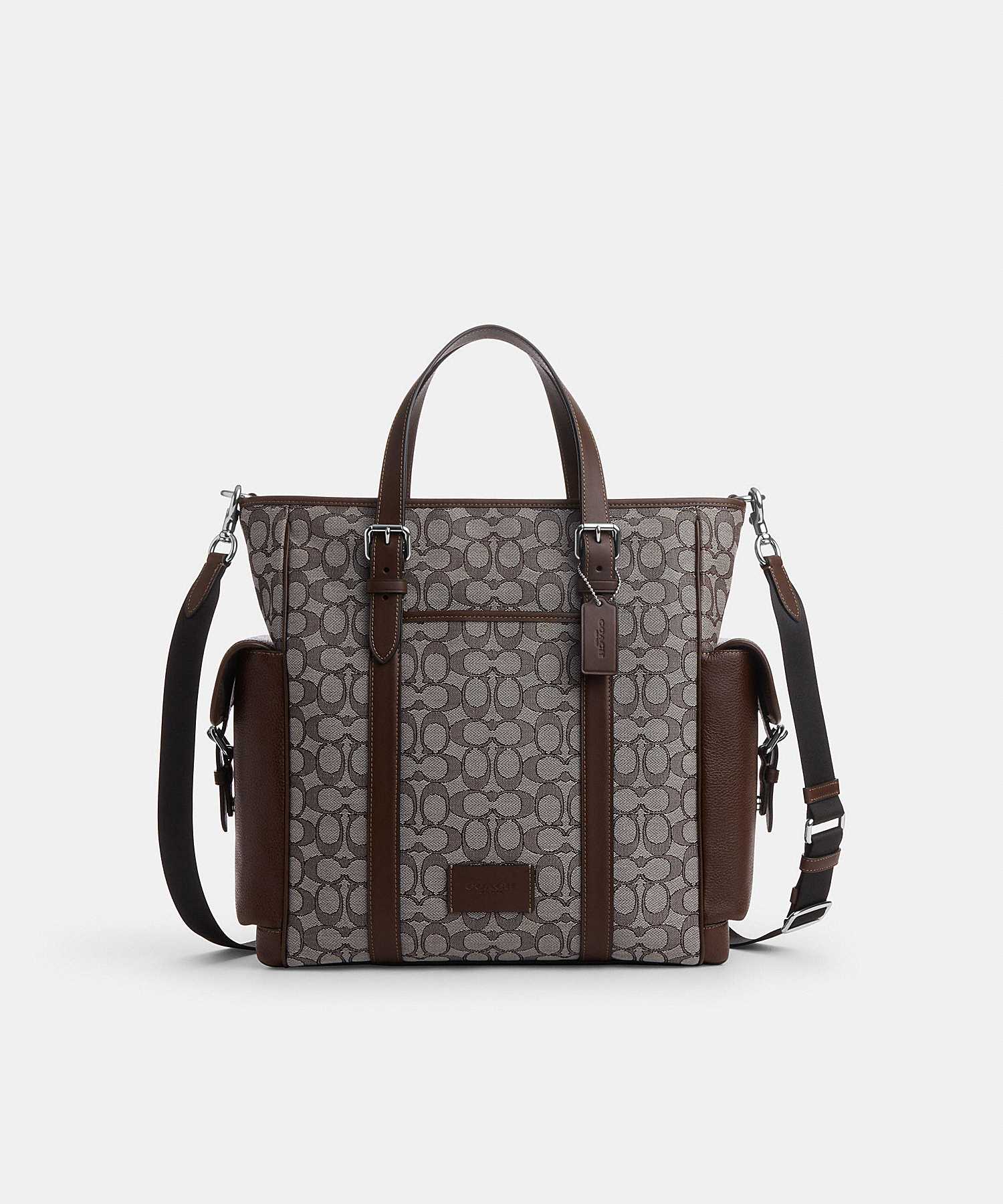 COACH SPRINT TOTE IN SIGNATURE JACQUARD CR325 SVS8S
