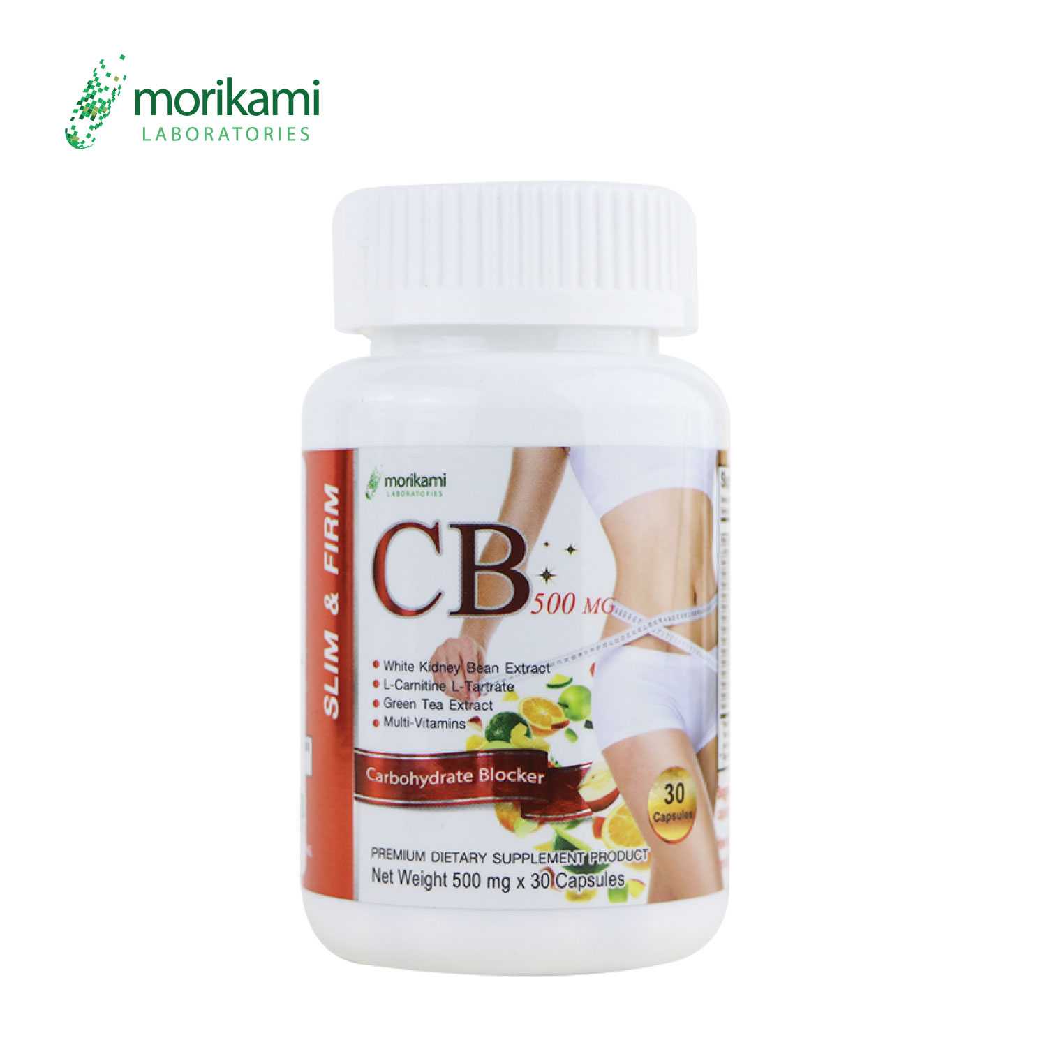 ซีบี 500 เผาผลาญไขมัน ลดปริมาณไขมัน และ คอเลสเตอรอล CB 500 x 1 ขวด morikami LABORATORIES