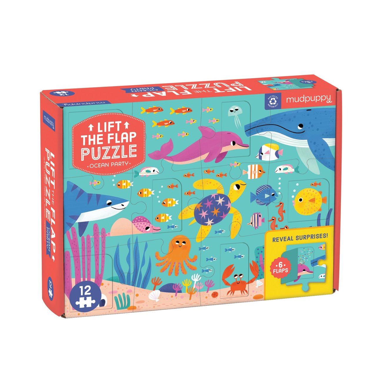 Lift the Flap Puzzle  ลาย Ocean Party นำเข้าจากอเมริกา🇱🇷