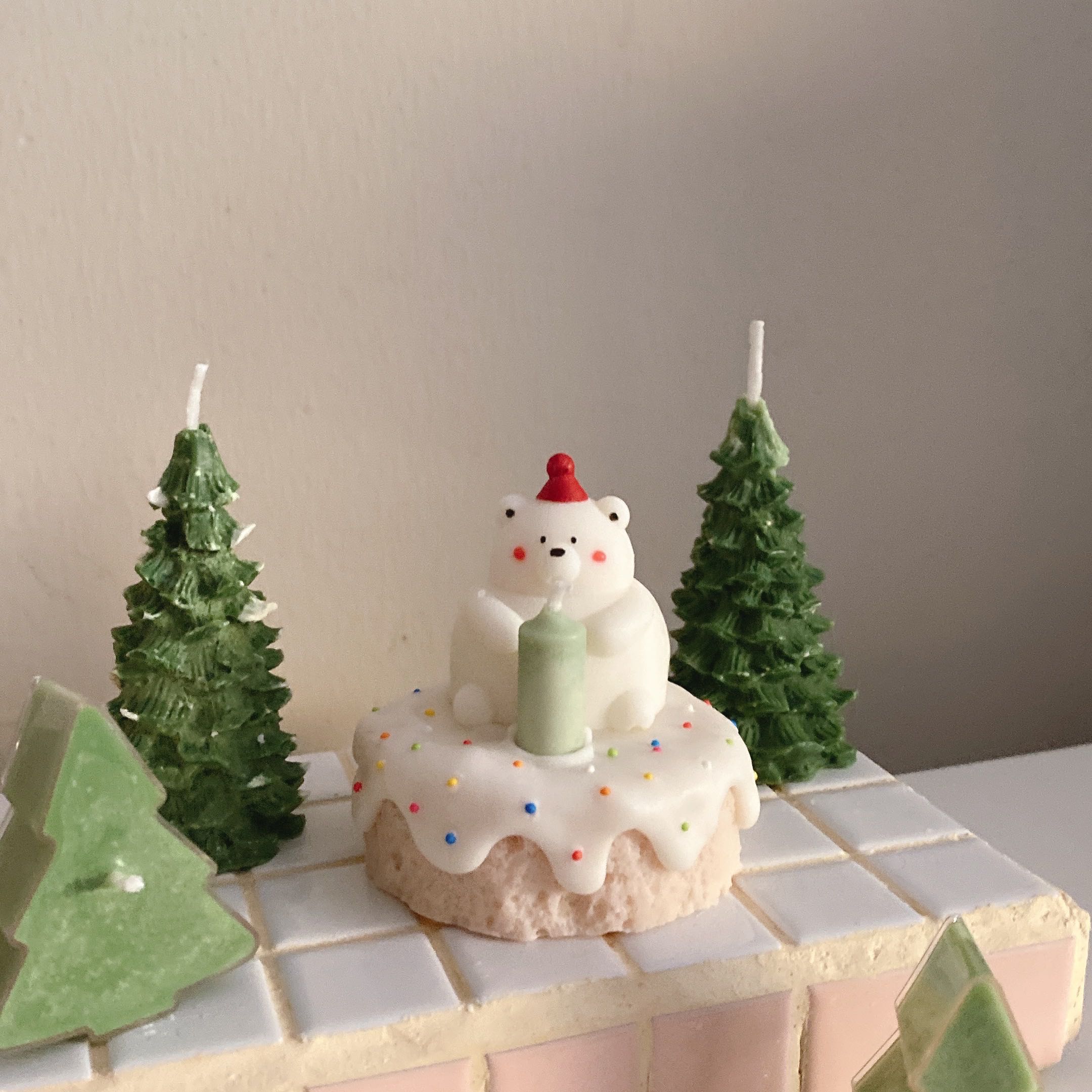 Xmas bear cake