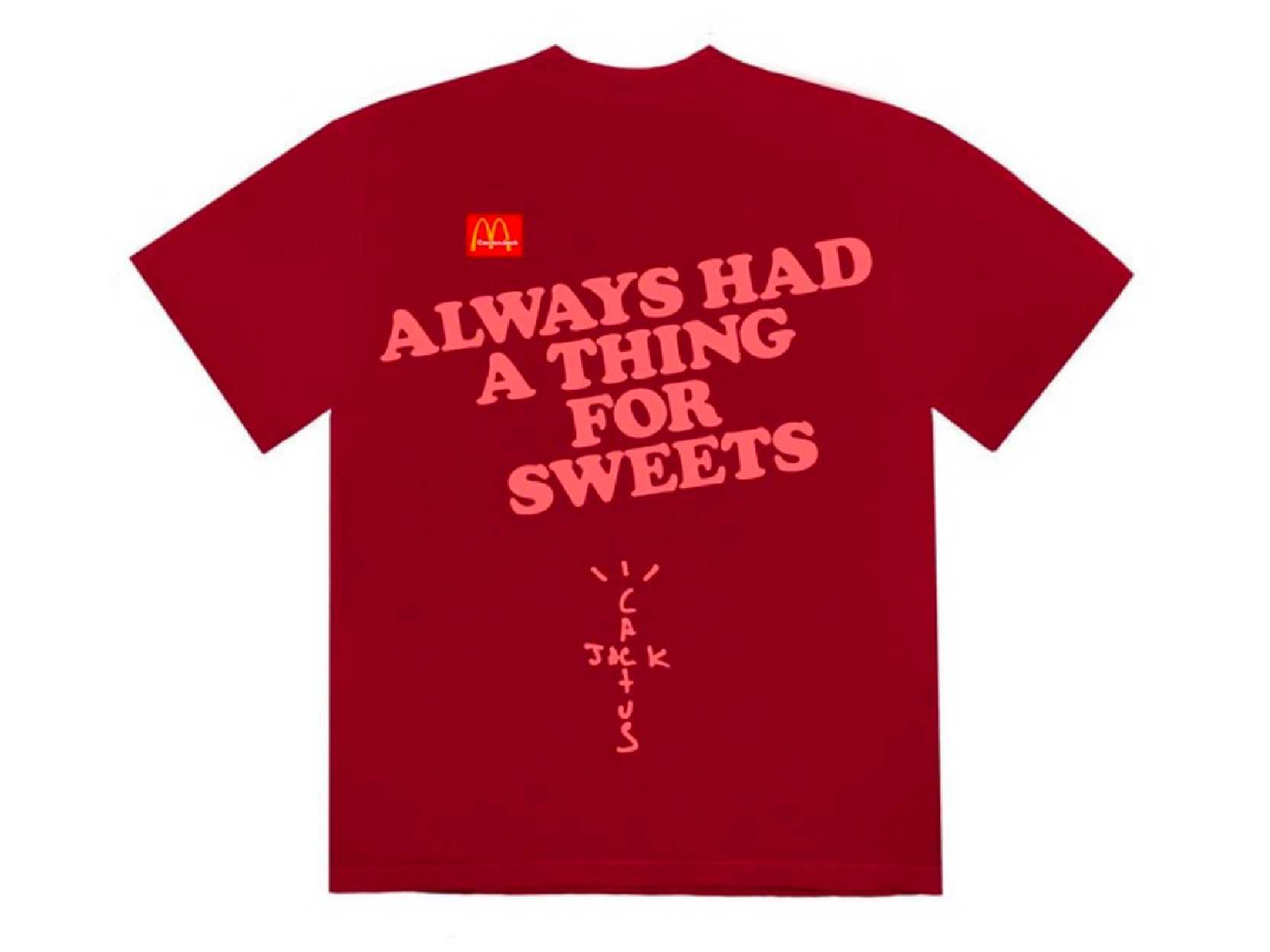 Travis Scott x McDonald's Apple Pie Tee (CARDINAL)