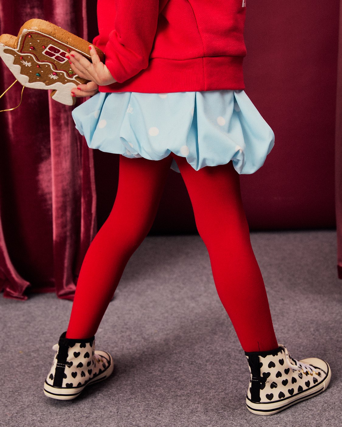 (Look15) Jolly Dotty Girl Balloon Skirt