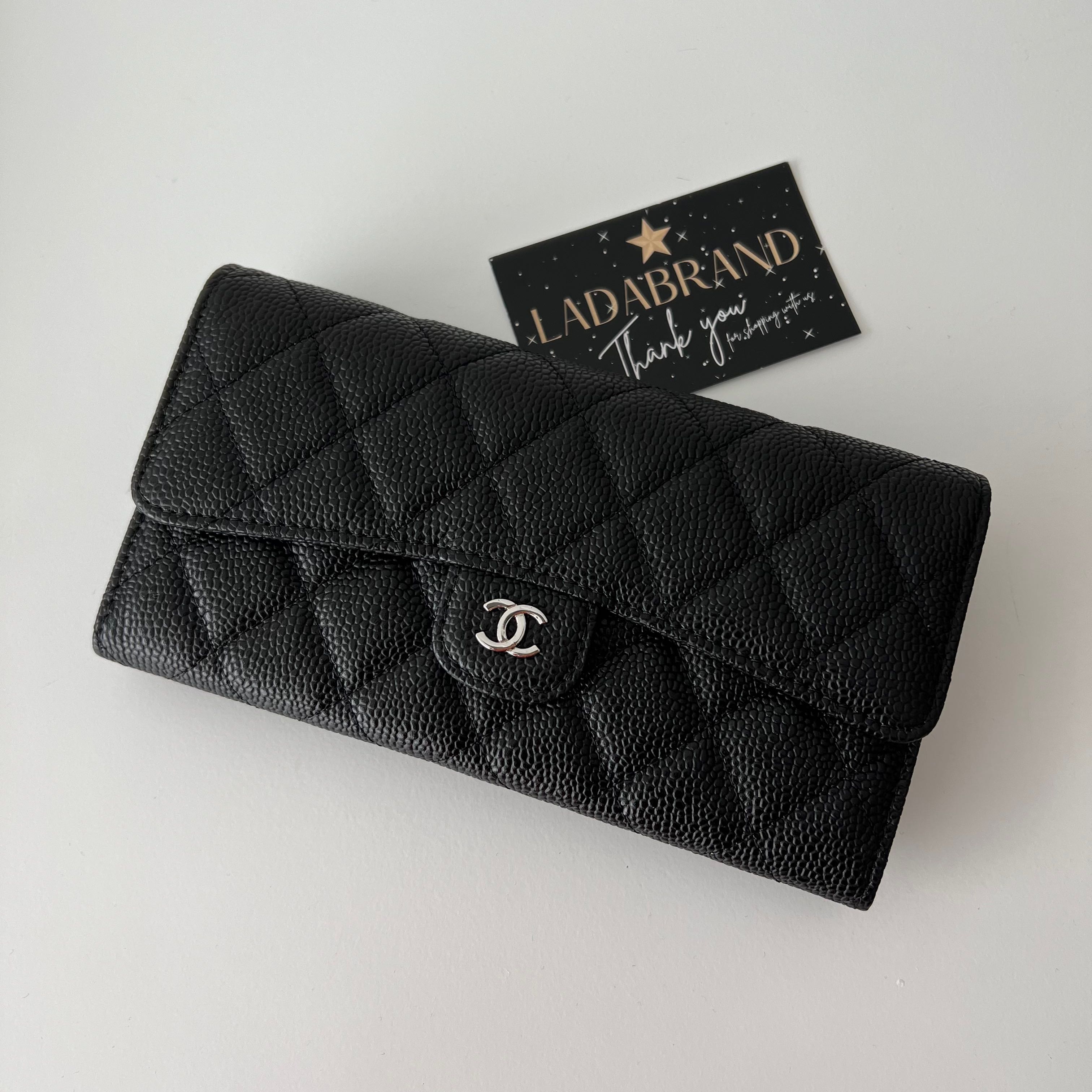 chanel classic long flap wallet caviar ✅สินค้าพร้อมส่ง✅