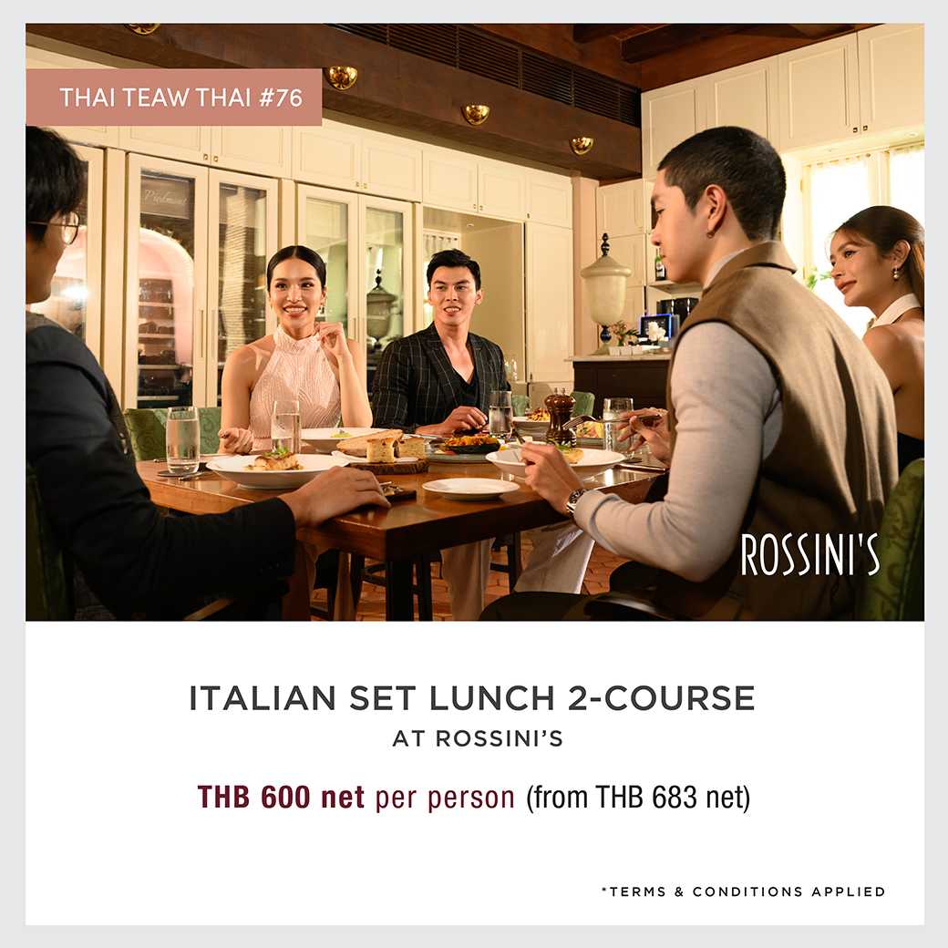 [TTT76 E-Voucher] 2-Course Italian Set Lunch at Rossini's - Appetizer & Main