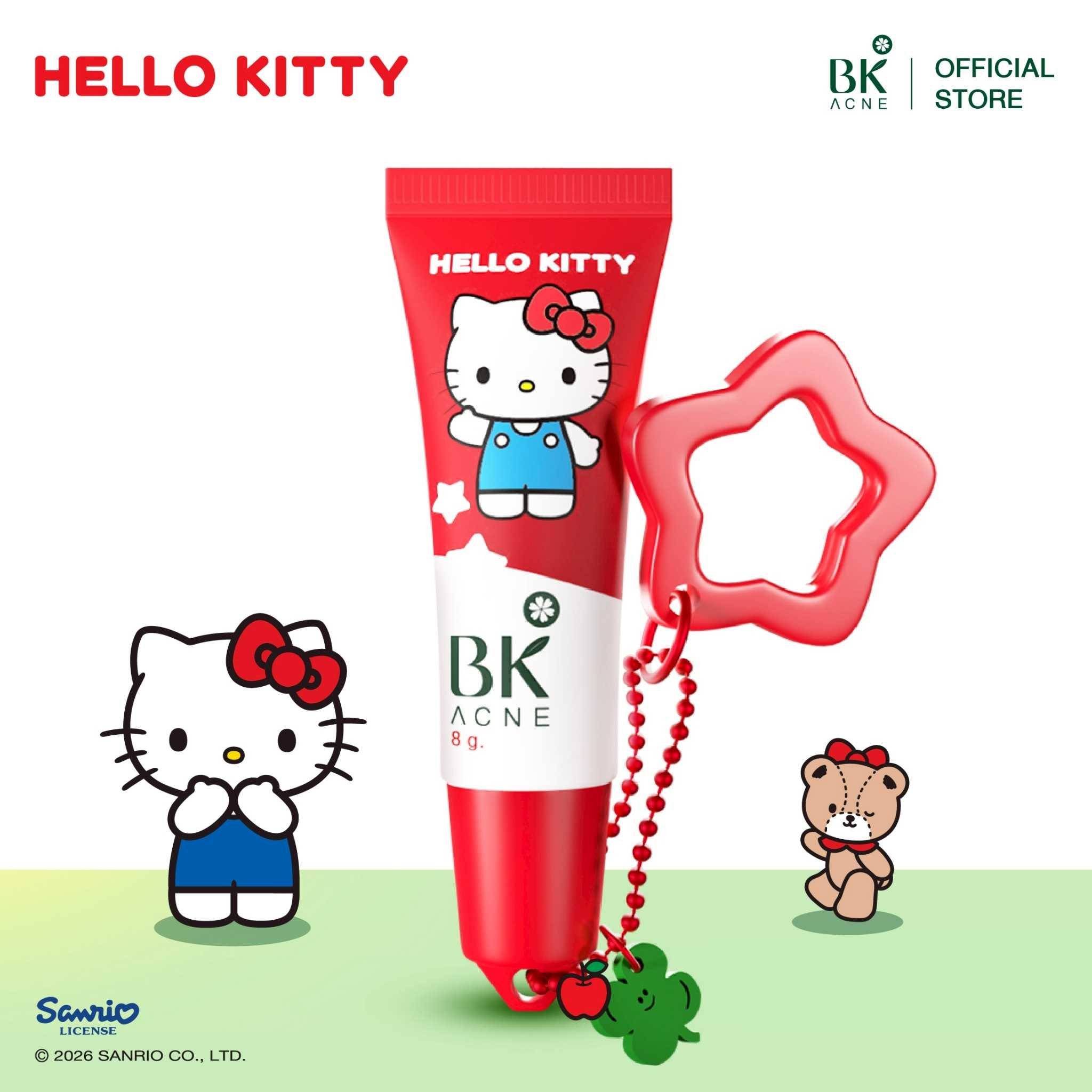 NEW!   BK ACNE CLLEAR CICA SCAR GEL 8G. Made in Korea เจลลดรอย