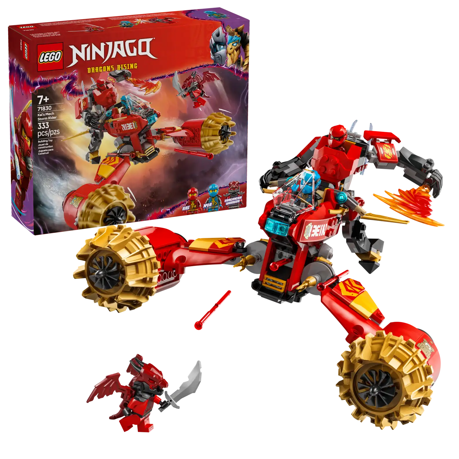 LEGO 71830 Kai's Mech Storm Rider (สินค้าซื้อแล้วไม่รับเปลี่ยนคืน)