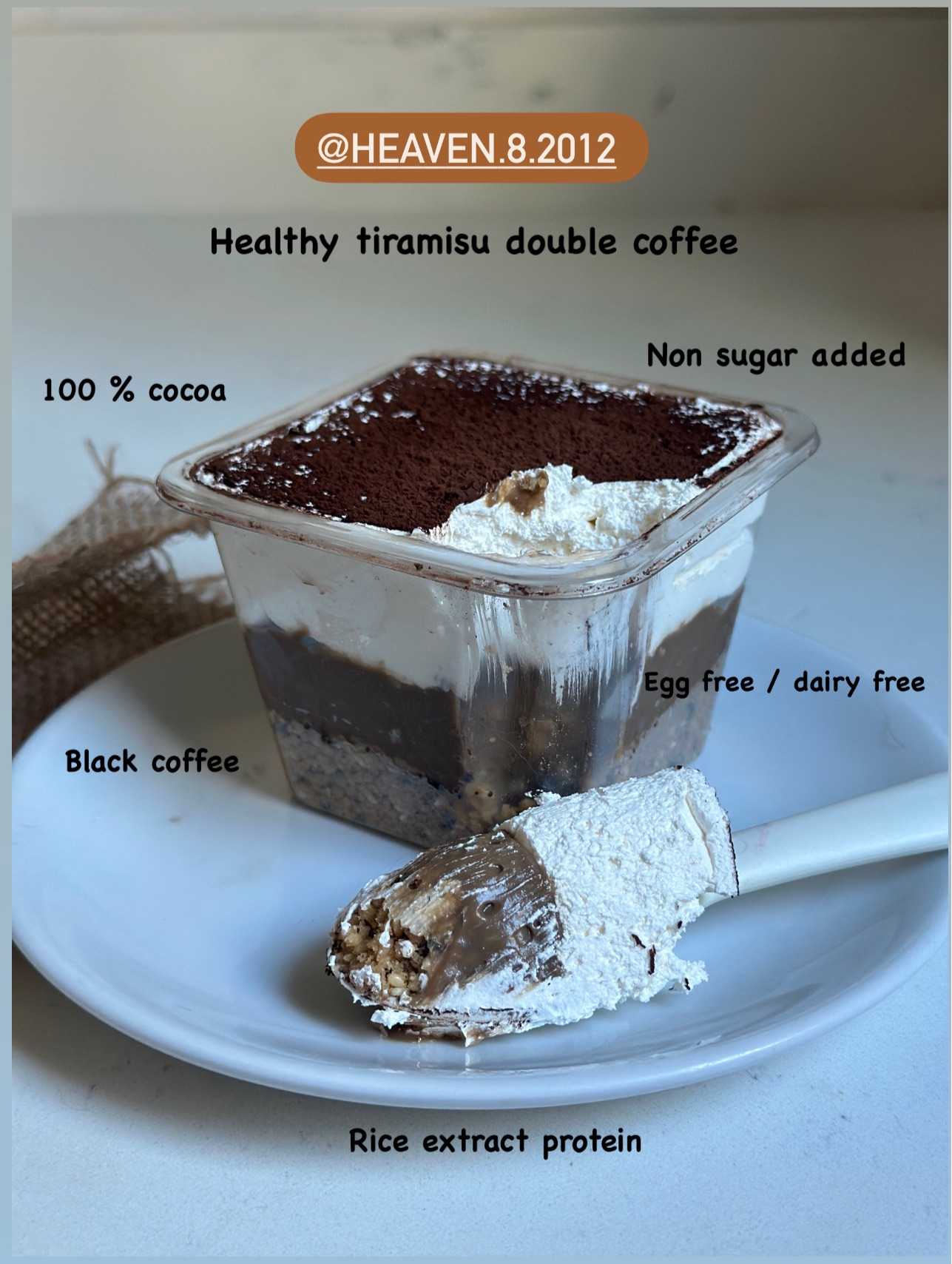 Heaven8 - Healthy Tiramisu  รส  Double coffee (Pre-order)