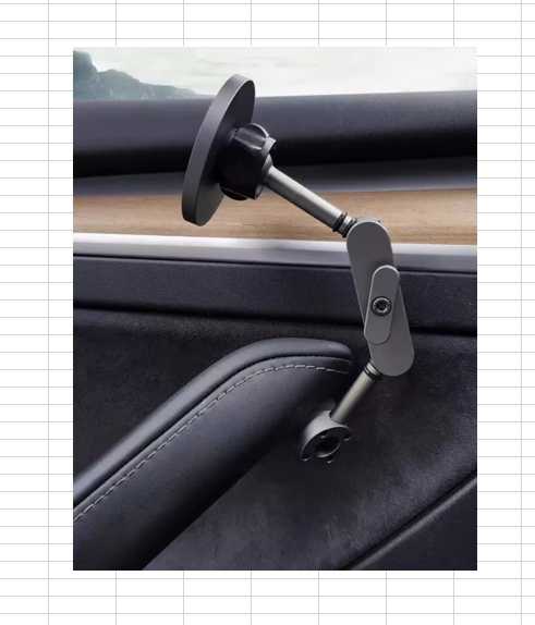 Door handle phone mount