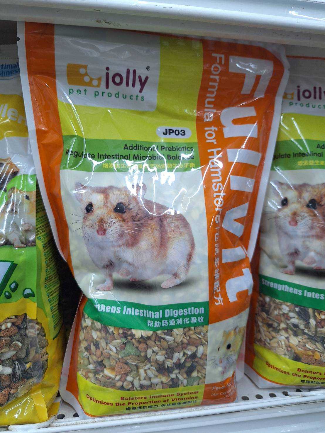 Jolly Fullvit อาหารแฮมสเตอร์ สูตรผลไม้รวม เสริมวิตามินจัดเต็ม 800กรัม
