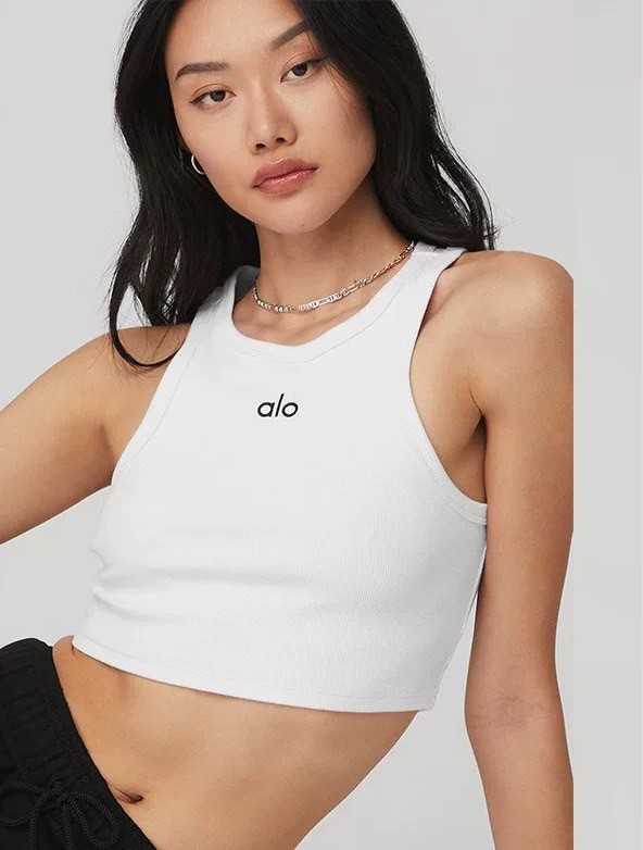 ALO BASIC CROP TOP / สีขาว