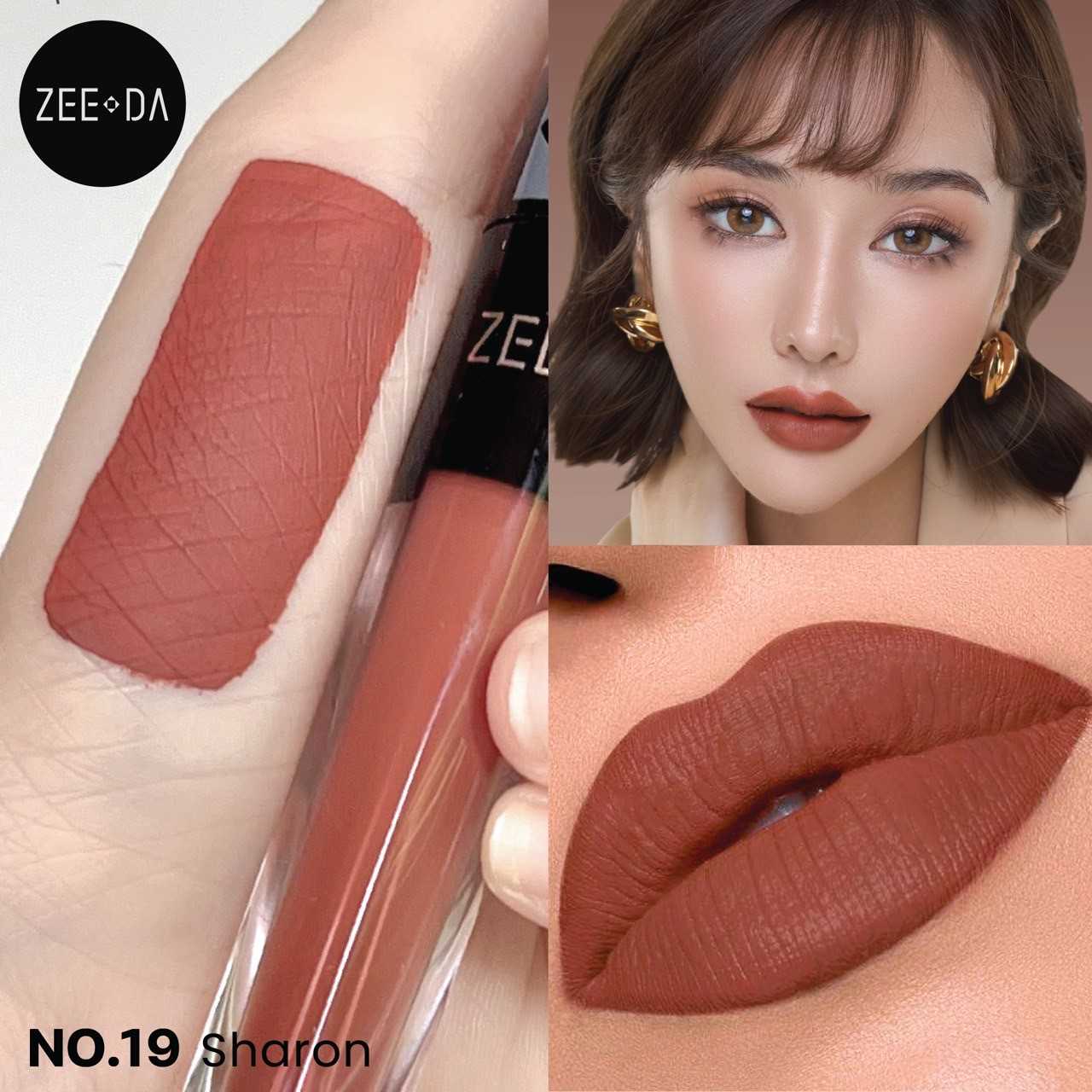 Zeeda #19 สีน้ำตาลช็อกโกแลต (Sharon)