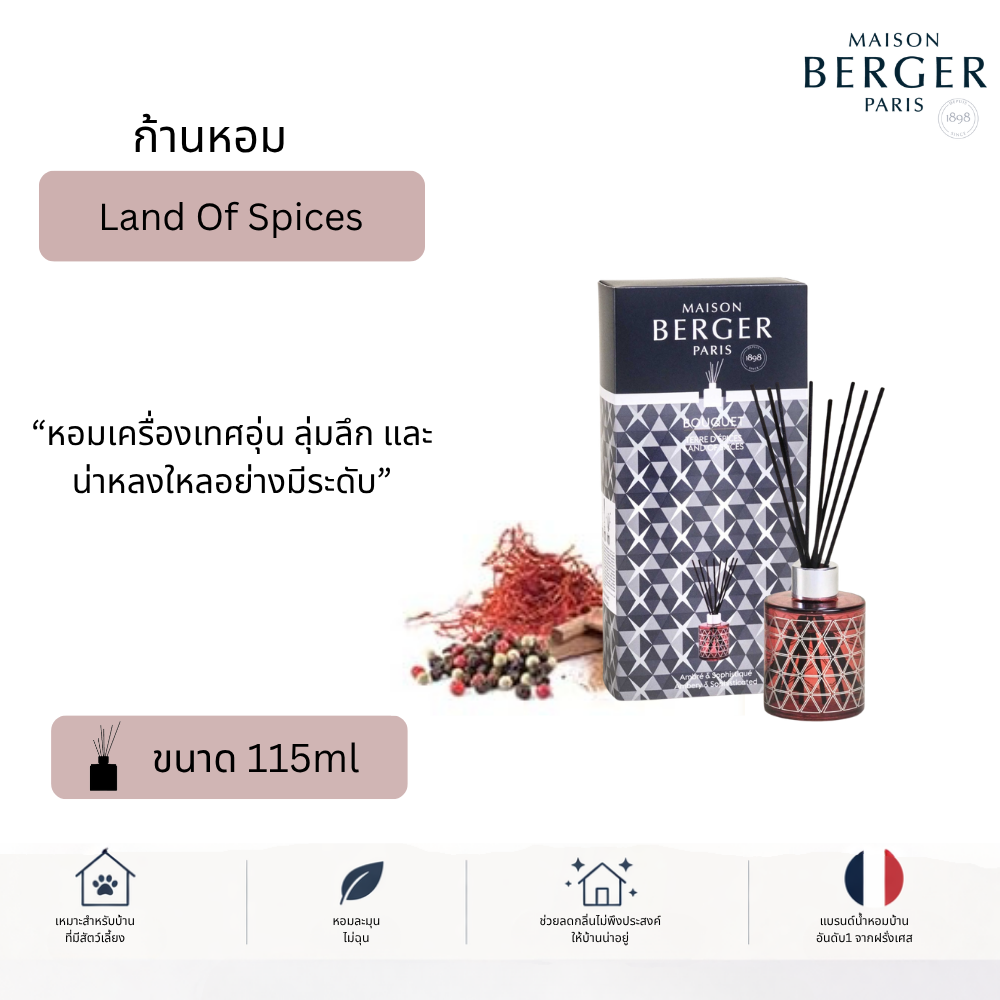 Scented Bouquet Geode Paprika ก้านกระจายความหอมกลิ่น แลนด์ ออฟ สไพซ