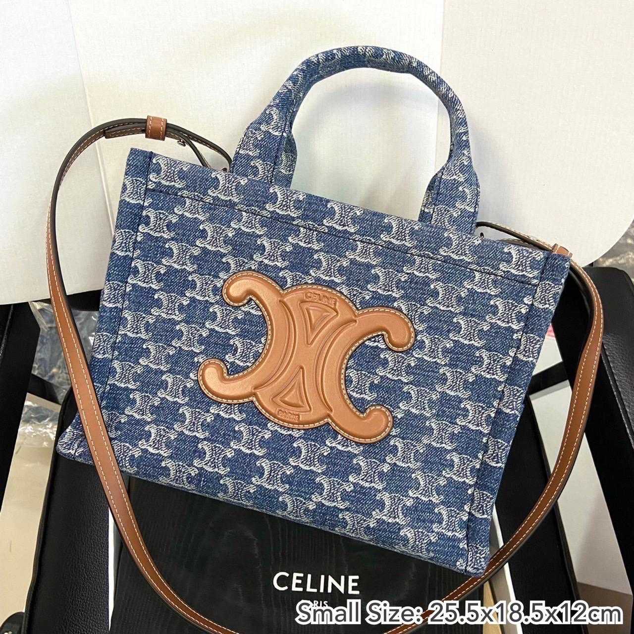 Celine​ small Cabas jean​ bag 