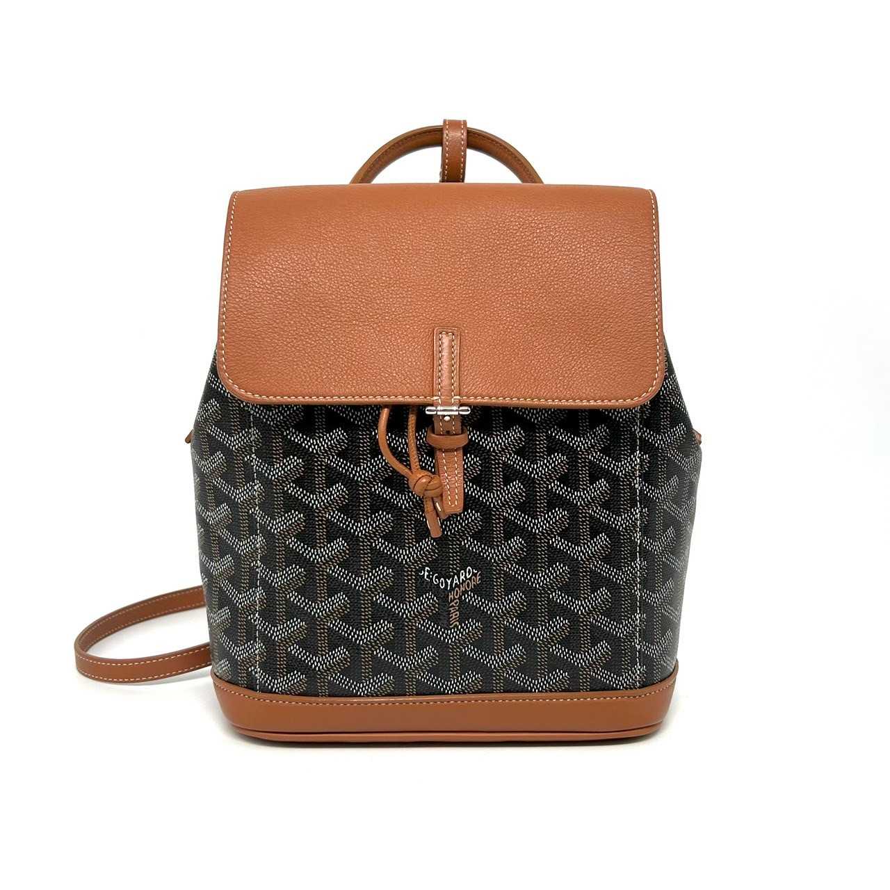 Goyard Alpin backpack mini black/tan dc20