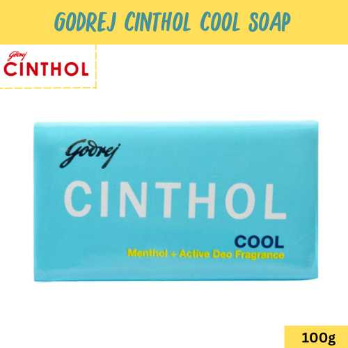 Godrej Cinthol Cool สบู่ซินทอล CINTHOL สูตร Cool ขนาด 100 กรัม สบู่ซิลทอล