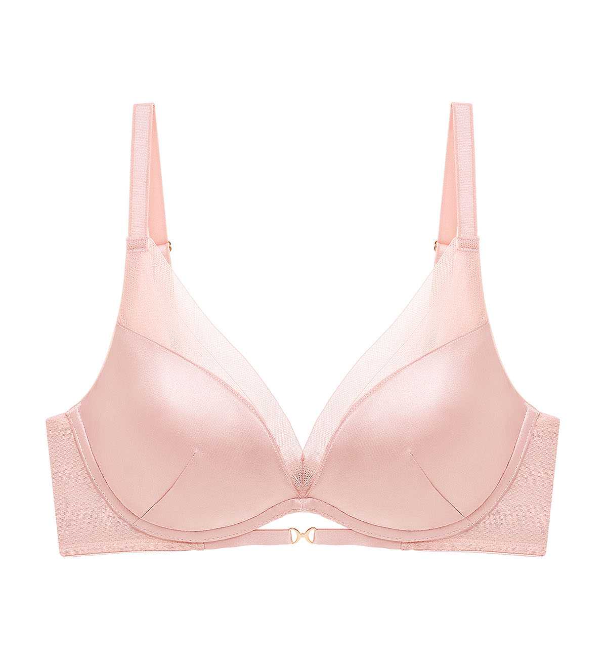 NEW Triumph 10225983 All Day Silk HU DV 01 00VL เสื้อชั้นในไม่มีโครง สีชมพู