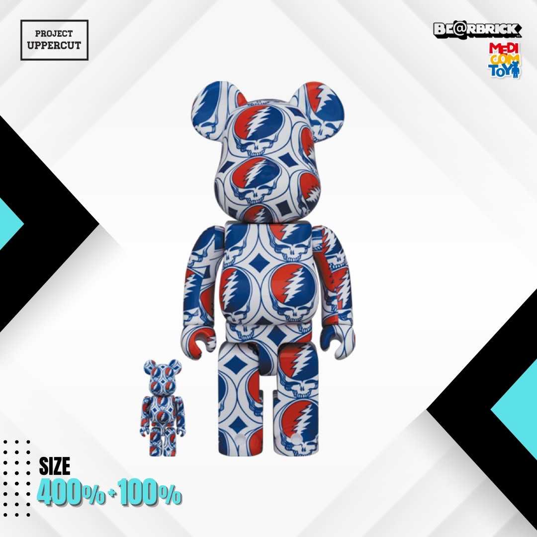 BE@RBRICK 400%+100% GRATEFUL DEAD : Steal Your Face [New]